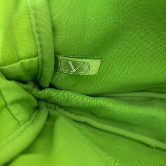 Valentino Green Cosmetic Makeup Bag 9 x 2 x 6" - Picture 6 of 7